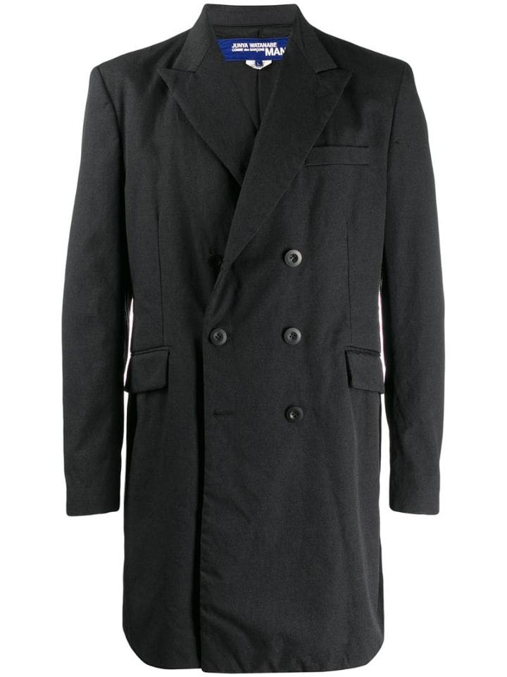 Junya Watanabe Man Double-breasted Coat - Black