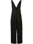 Yohji Yamamoto Salopette Dungarees, Women's, Size: 2, Black, Cotton/linen/flax