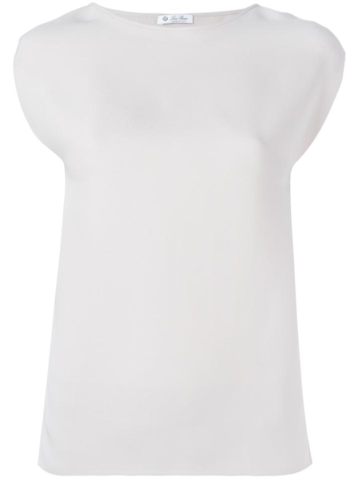 Loro Piana Round Neck T-shirt - Nude & Neutrals
