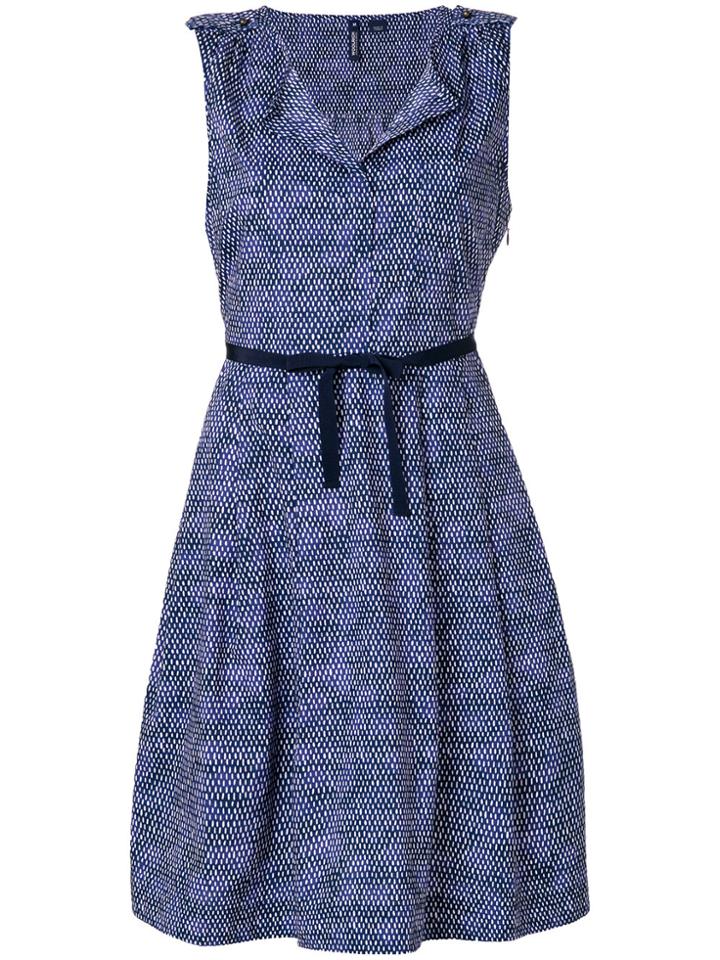 Woolrich Belted Flared Dress - Blue