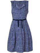 Woolrich Belted Flared Dress - Blue