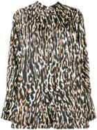 Calvin Klein 205w39nyc Leopard Print Blouse - Black