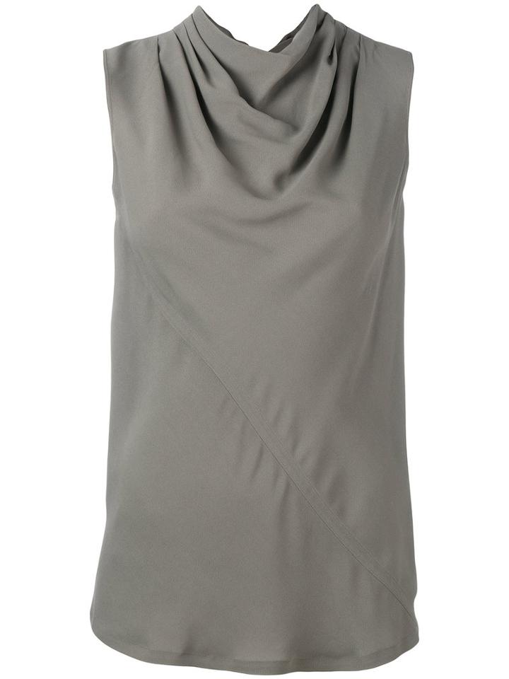 Rick Owens - Cowl Neck Top - Women - Acetate/viscose - 44, Grey, Acetate/viscose
