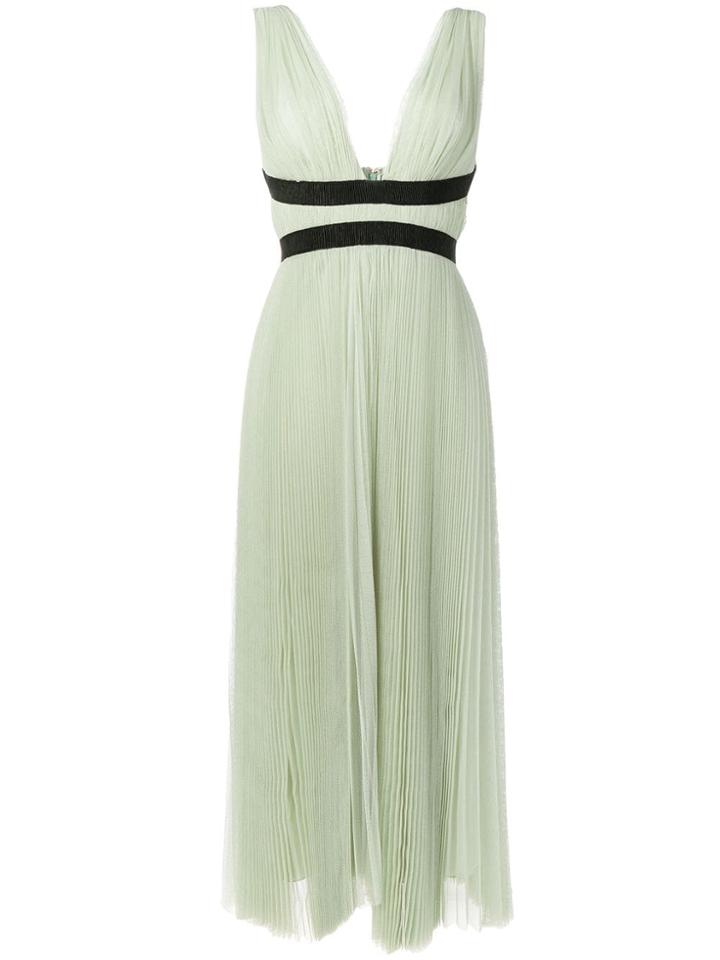 Maria Lucia Hohan Black Belt Tulle Dress - Green