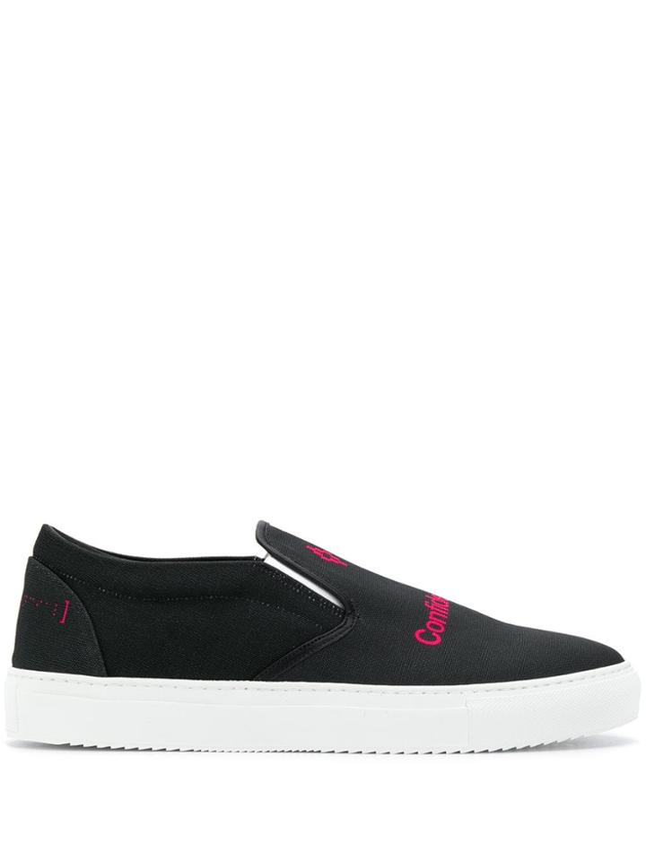 Marcelo Burlon County Of Milan Confidencial Slip-on Sneakers - Black