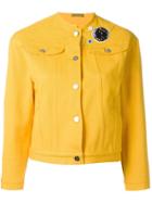 Peter Jensen Collarless Denim Jacket - Yellow & Orange