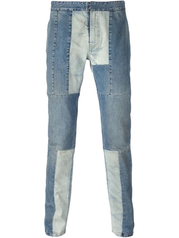 Maison Margiela Patchwork Jeans, Men's, Size: 48, Blue, Cotton