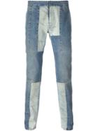 Maison Margiela Patchwork Jeans, Men's, Size: 48, Blue, Cotton