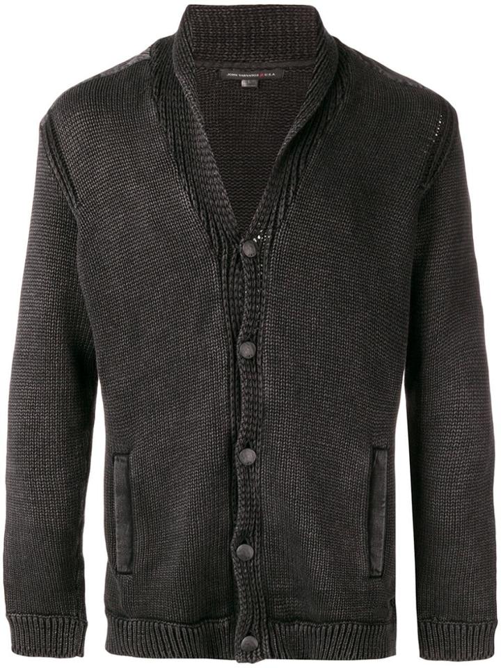 John Varvatos Button Knit Cardigan - Black