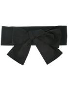 Sara Roka Bow Tie Belt - Black