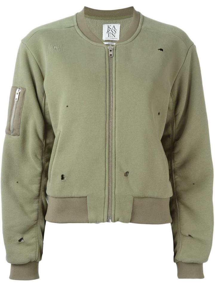 Zoe Karssen Perforated Bomber Jacket