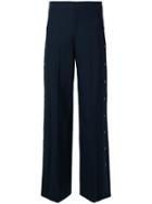 Red Valentino Side Stud Trousers - Blue