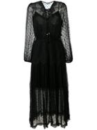 Zimmermann Oleander Lattic Dress, Women's, Size: 1, Black, Silk/cotton/polyester/spandex/elastane