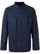 Sempach 'compass' Shirt Jacket, Men's, Size: Xl, Blue, Cotton/linen/flax