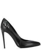Philipp Plein Logo Embroidered Pumps - Black