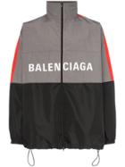 Balenciaga Logo Windbreaker Jacket - Grey
