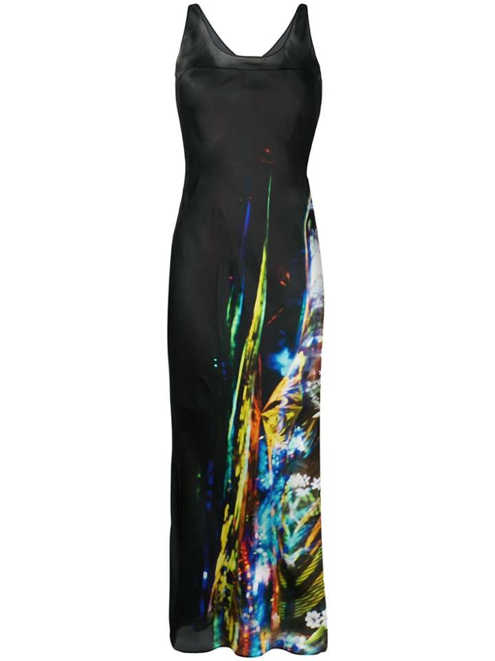 Maison Margiela Moving Metallics Long Dress - Black