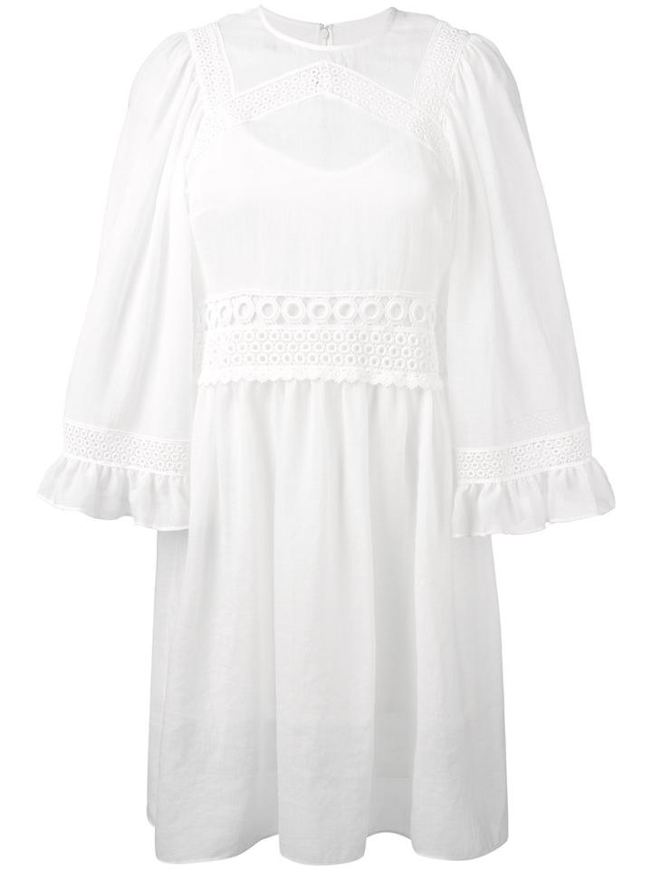 Mcq Alexander Mcqueen Tunic Dress, Women's, Size: 40, White, Cotton/polyester