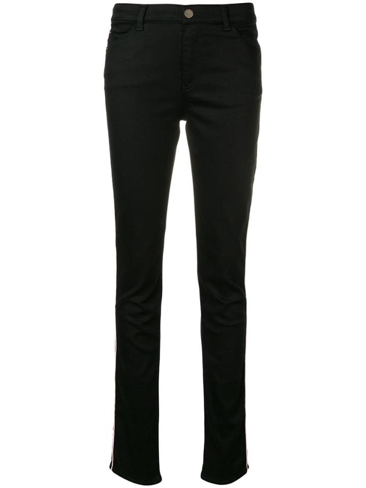 Emporio Armani Stripe Detail Jeans - Black