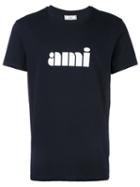 Ami Alexandre Mattiussi Ami Print T-shirt, Men's, Size: Large, Blue, Cotton