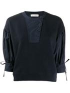 Ulla Johnson Button Up Sweatshirt - Blue
