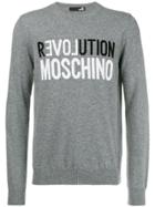 Love Moschino Logo Patch Sweatshirt - Grey