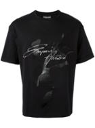 Emporio Armani Signature Print T-shirt, Men's, Size: Xxl, Black, Cotton
