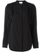 3.1 Phillip Lim Long Sleeve Shirt, Women's, Size: 4, Black, Silk