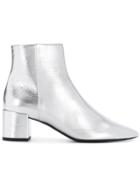Saint Laurent Loulou Ankle Boots - Grey