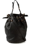 Alexander Wang Diego Bucket Shoulder Bag, Women's, Black, Leather/metal Other