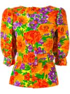 Givenchy Vintage Floral Print Belted Top - Multicolour