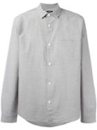 A.p.c. Chest Pocket Shirt, Men's, Size: Medium, Brown, Cotton/linen/flax