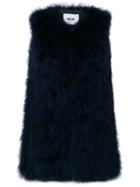 Msgm Feather Gilet - Blue