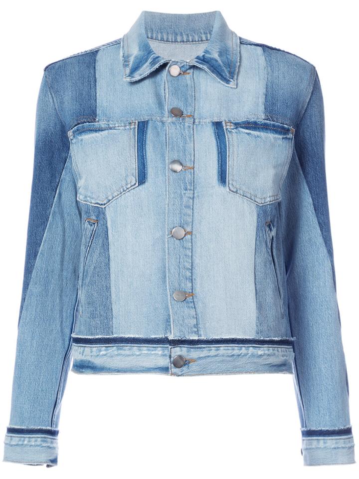 Frame Denim Chest Pockets Denim Jacket - Blue
