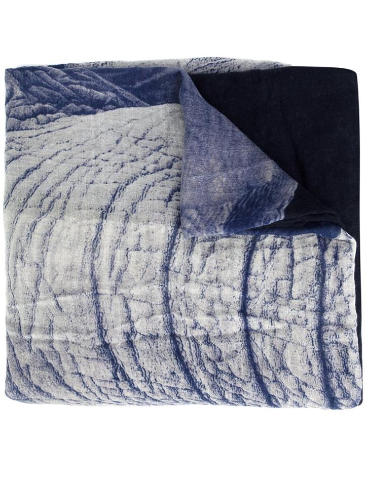 Ottotredici Elephant Print Scarf, Women's, Blue, Modal/cashmere