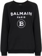 Balmain Logo-print Jumper - Black