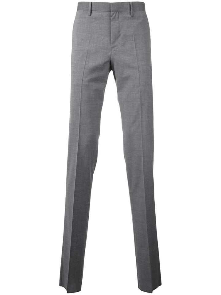 Estnation - Suit Trousers - Men - Polyester/polyurethane/wool - 44, Grey, Polyester/polyurethane/wool