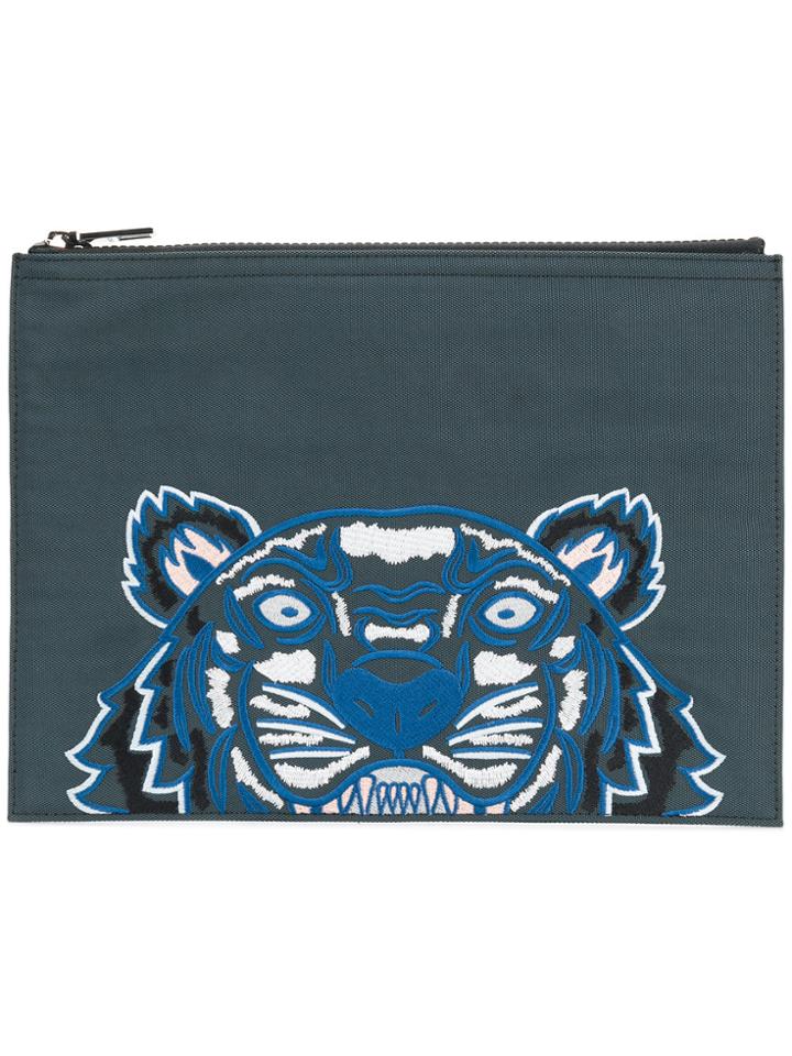 Kenzo Tiger Clutch - Grey