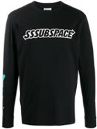 Sss World Corp Logo Long Sleeve Top - Black