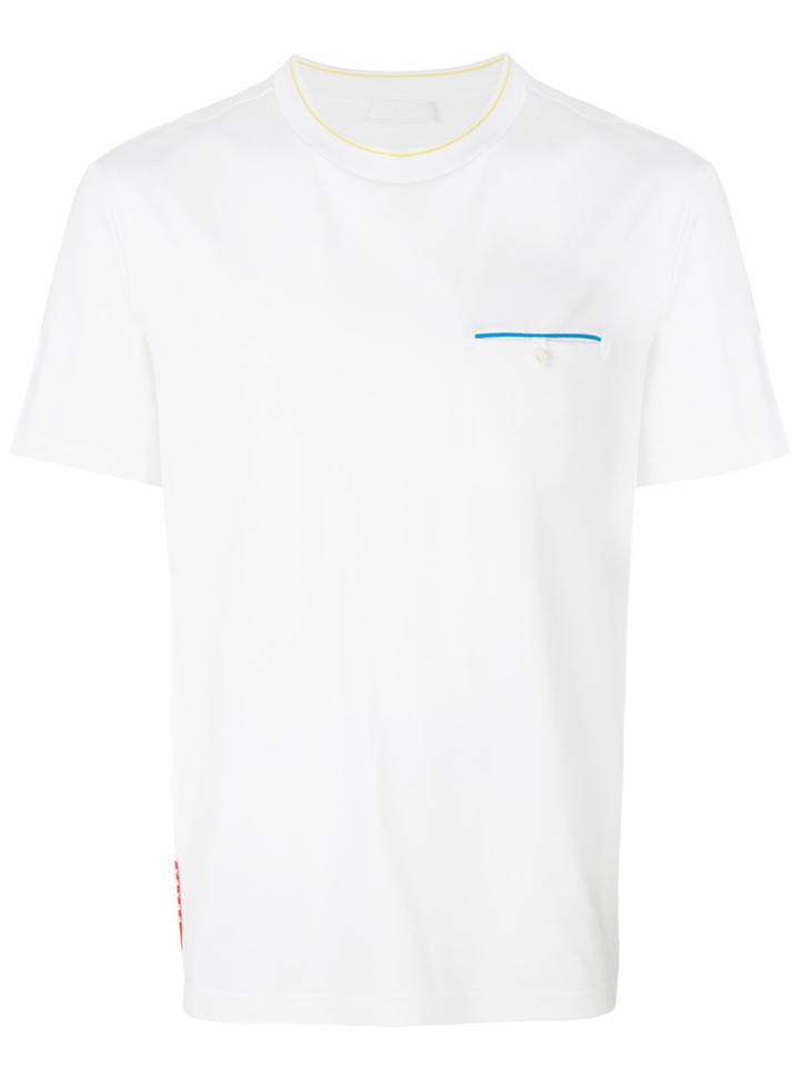 Prada Button Pocket T-shirt - White