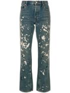 Helmut Lang Pain Splatter Straight Jeans - Blue