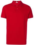 Moncler Plain Polo Shirt - Red