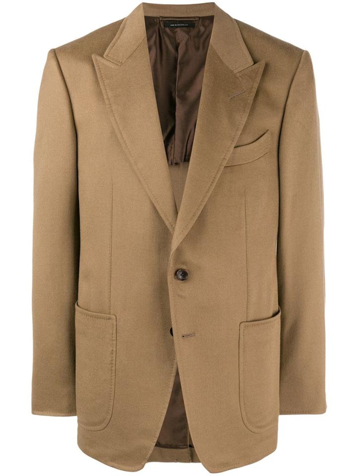 Tom Ford Single Breasted Blazer - Neutrals
