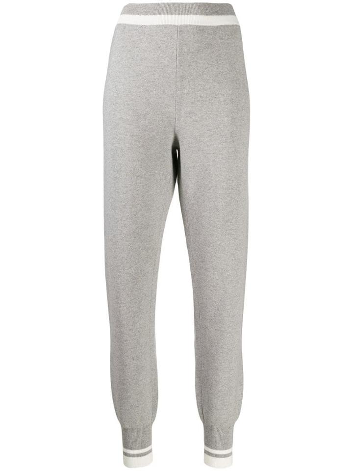 Fabiana Filippi Contrast Stripe Detail Joggers - Grey
