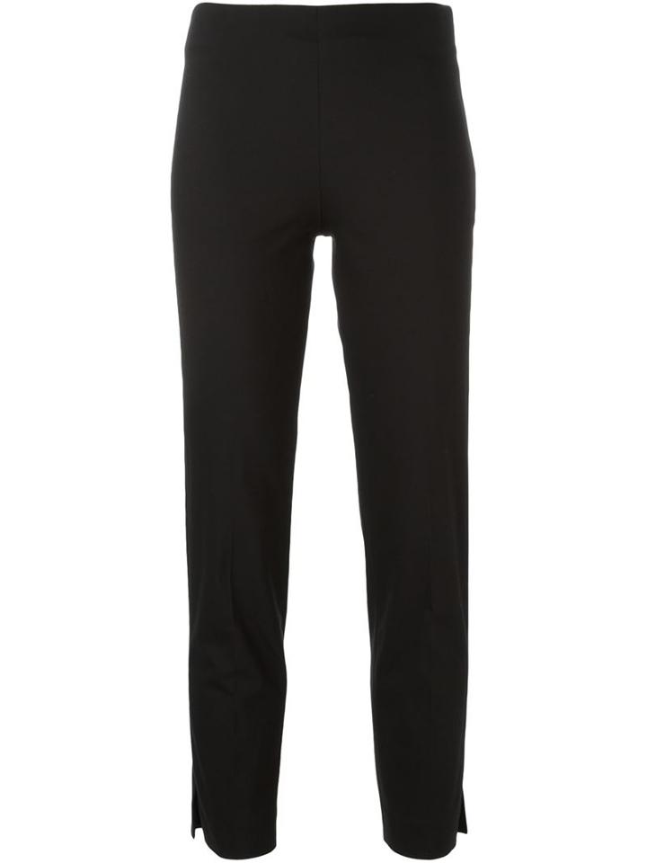 Brunello Cucinelli - Slim Cropped Trousers - Women - Cotton/spandex/elastane - 40, Black, Cotton/spandex/elastane
