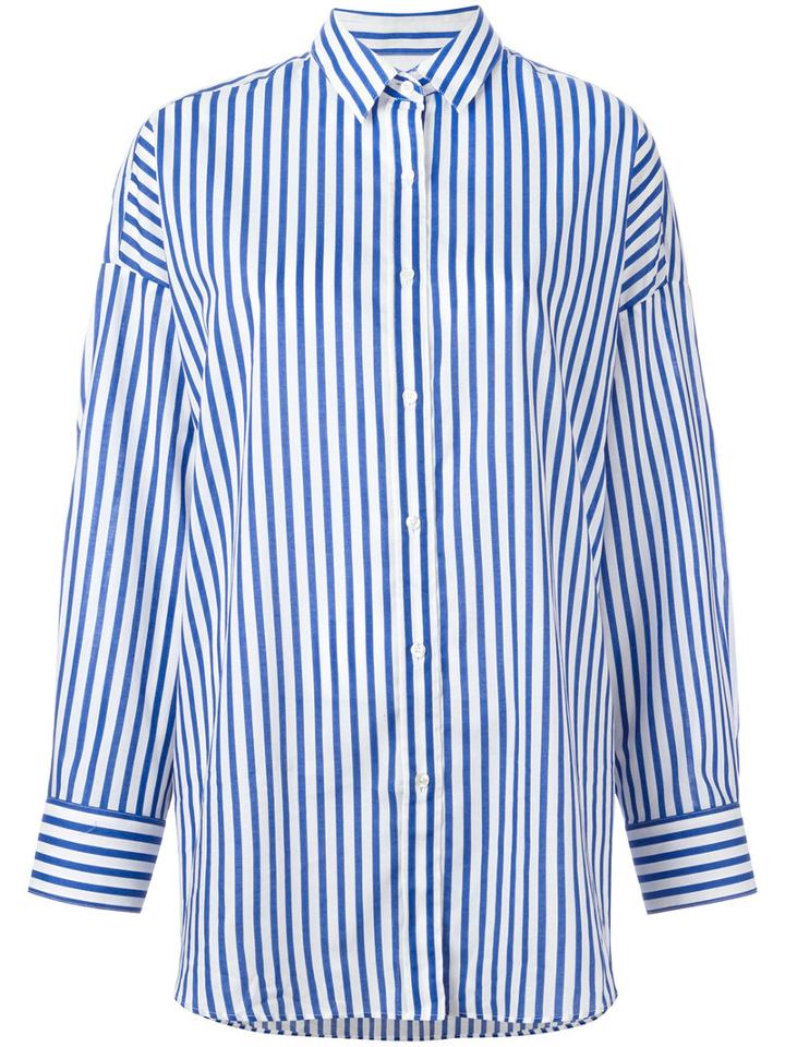 Iro Striped Shirt, Women's, Size: 38, Blue, Cotton