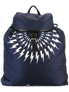 Neil Barrett Lightning Bolt Back - Blue