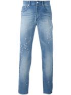 Givenchy Distressed Slim Fit Jeans - Blue