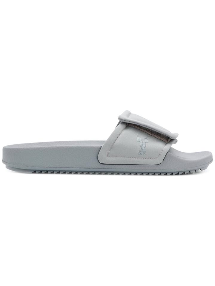 Rick Owens Drkshdw Velcro Slides - Grey