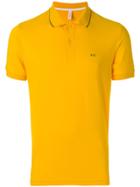 Sun 68 Logo Embroidered Polo Shirt - Yellow
